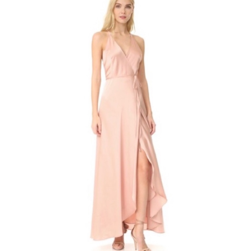 Yumi Kim Blush Silk Rush hour Maxi Dress